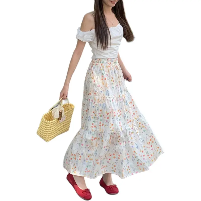 Mu Xiao Xin Casual Long Skirt Women's-3