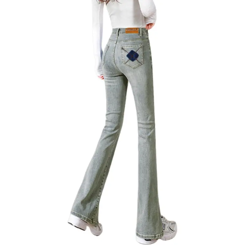 Weixi Jeans Women's Vintage Green-4