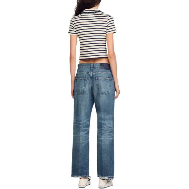 Sandro Striped Polo Shirt-2
