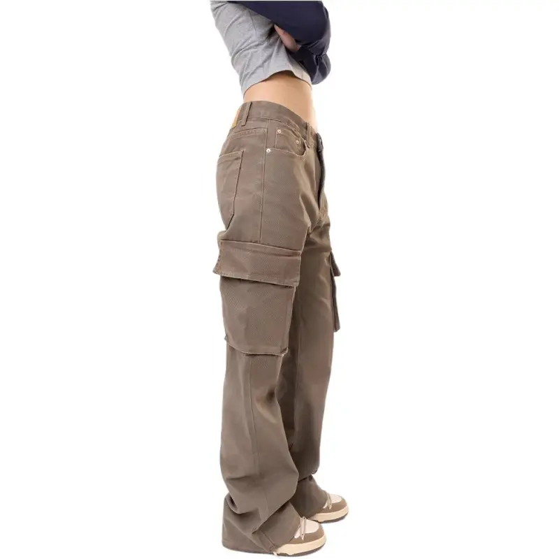 DAFK Casual Pants Men Brown -4