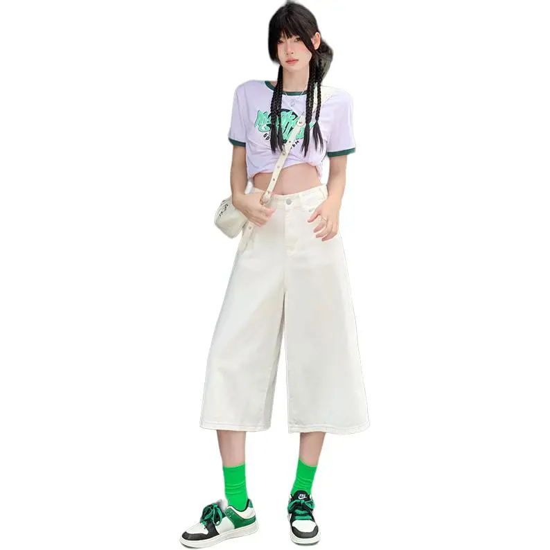 Kazakhstan Denim Shorts Women's Ecru-5
