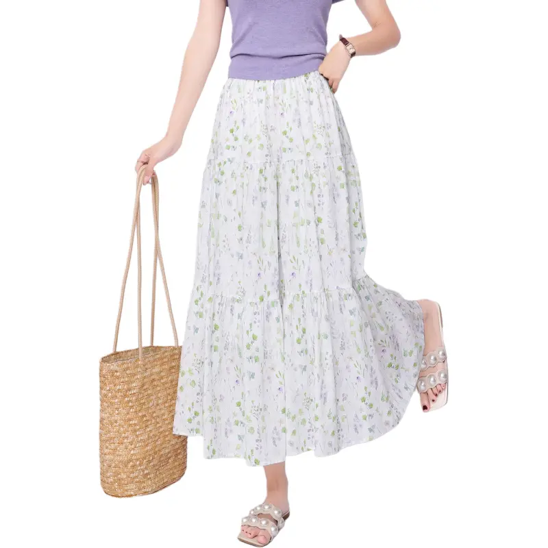 Mu Xiao Xin Casual Long Skirt Women's-8