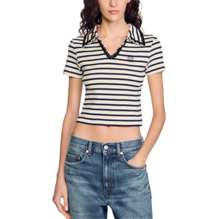 Sandro Striped Polo Shirt-1