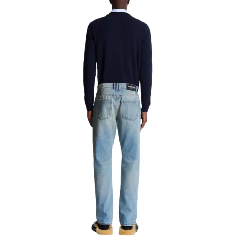 BALMAIN Jeans Men Blue-3