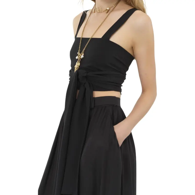 Chloé Crepe De Chine Cropped Top-4