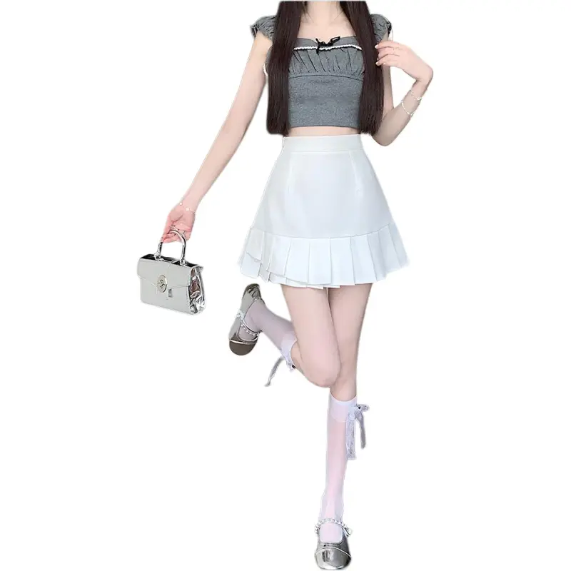 Mu Xiao Xin Casual Short Skirts Women's-4