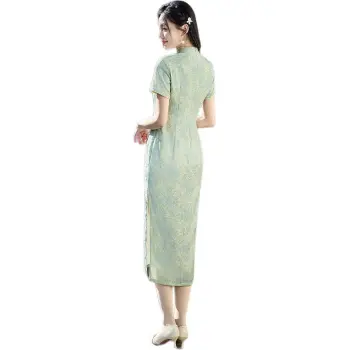 ENEESSI Cheongsam Women's Sky Blue