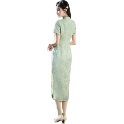 ENEESSI Cheongsam Women's Sky Blue