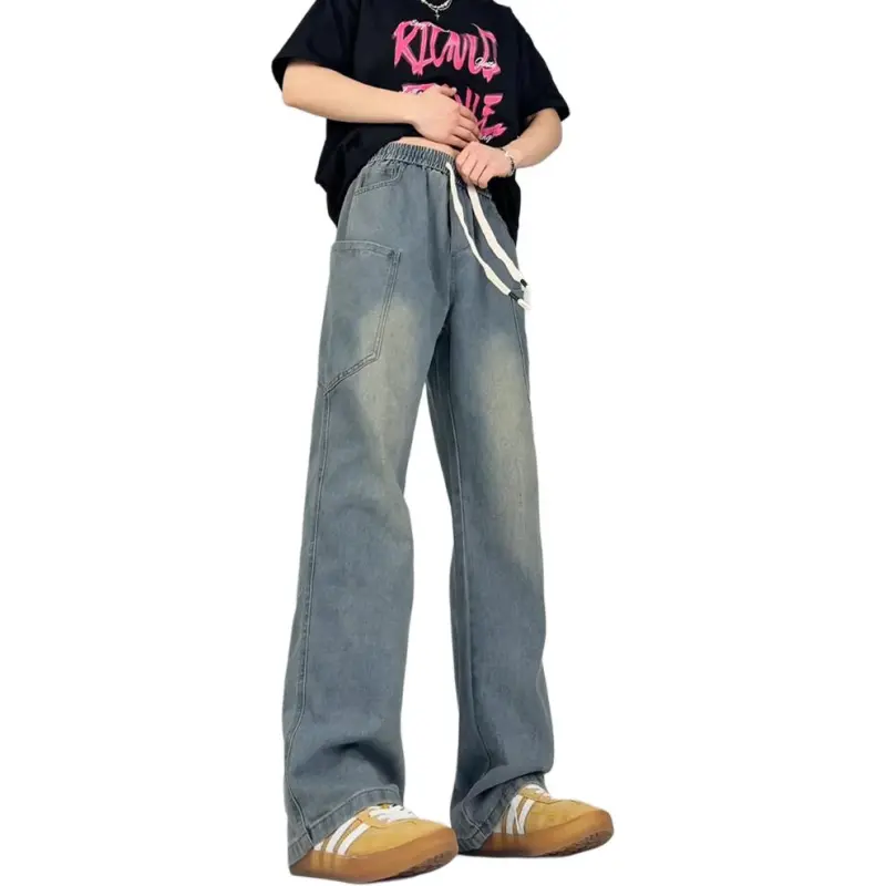 HELEH Jeans Unisex Vintage Blue-1
