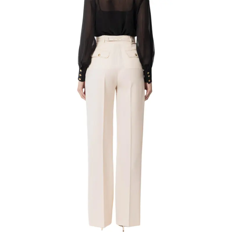 Elisabetta Franchi Wool Trousers-1