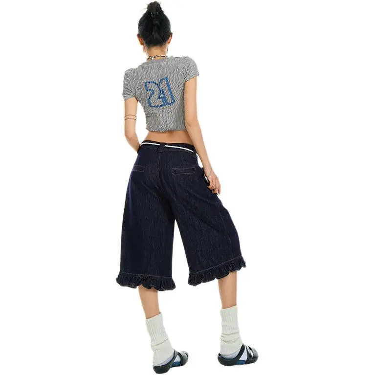 Kazakhstan Jeans Women's White, Blue-6