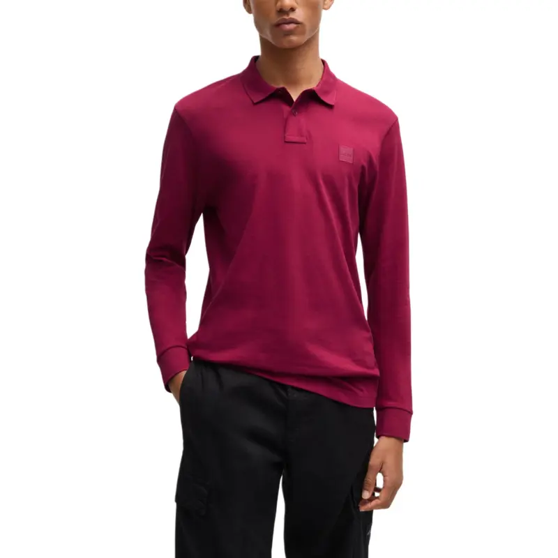 HUGO BOSS FW24 Polo Shirt Men's Dark Red-1
