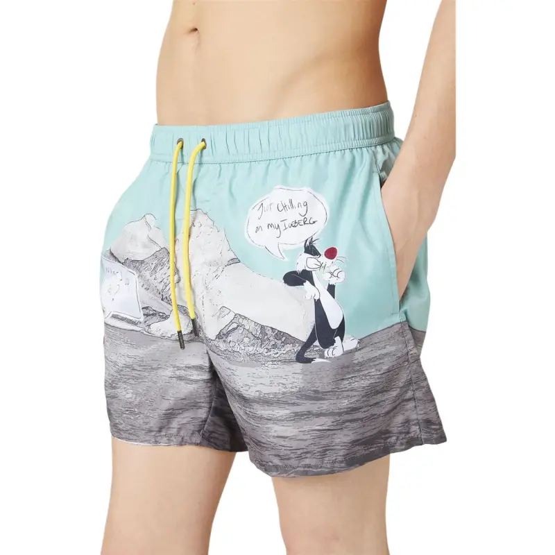 Iceberg Swimming Shorts Men's Sage Green-4