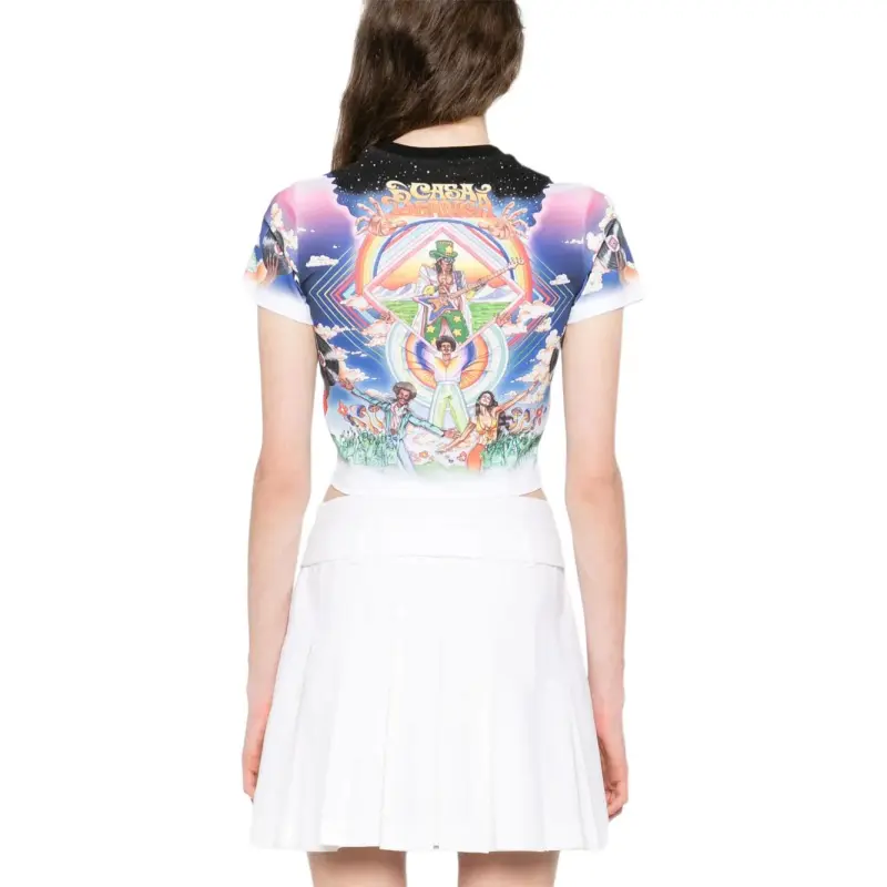 CASABLANCA La Musique Crop Top-2