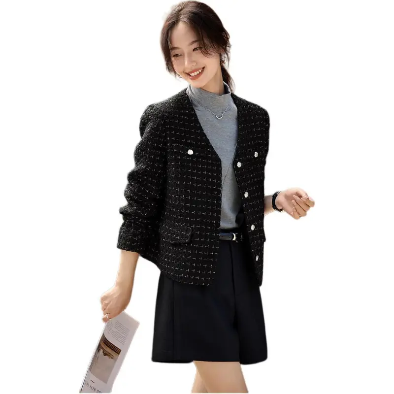 Mo Han Yi Mei Jackets & Coats Women's Black-2