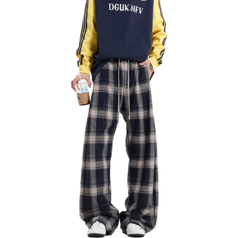 FONDLOOK Casual Pants Unisex Black-4