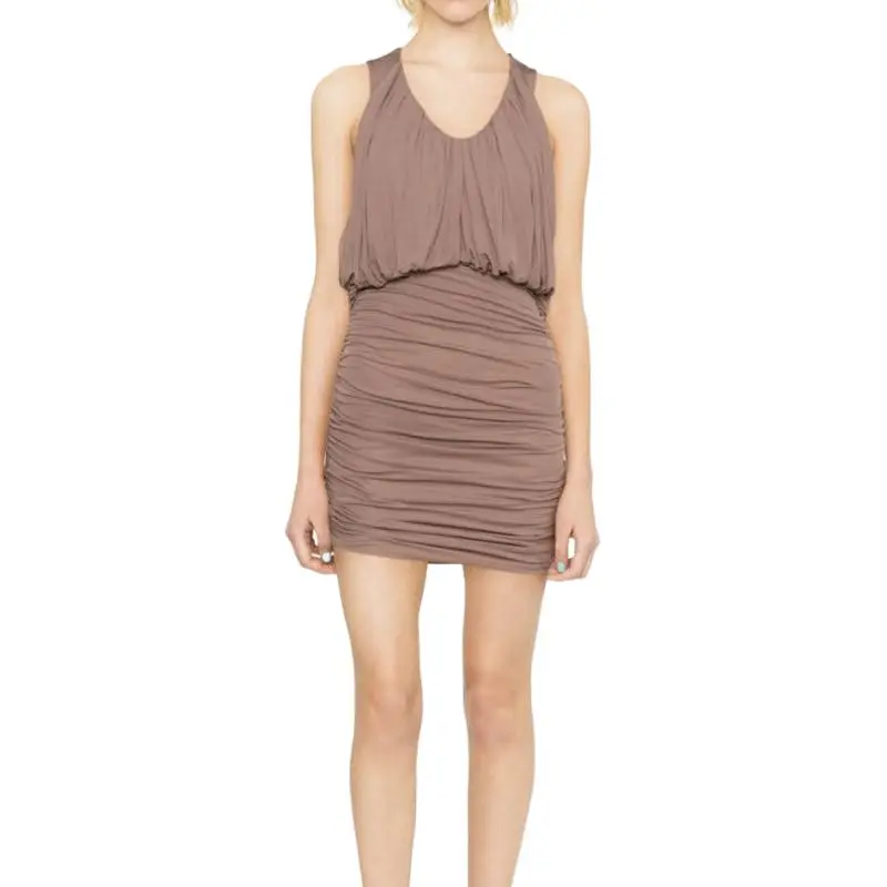 SAINT LAURENT Draped Sleeveless Dress-2