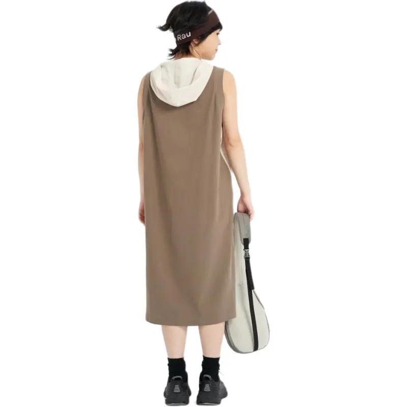 ANGAORUO Sleeveless Dress Women's Ecru-1