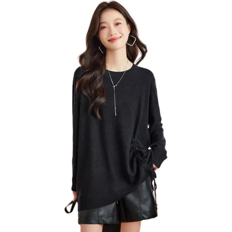 Korean Style Knitwear Women's Black-0