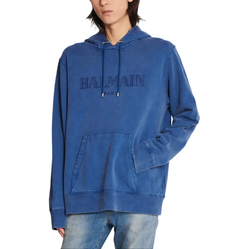 BALMAIN Vintage Logo Embroidered Hoodie-2