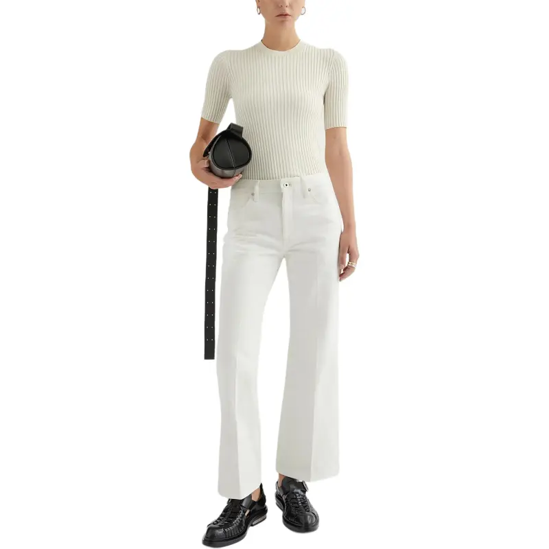 JIL SANDER Flared Denim Trousers-1