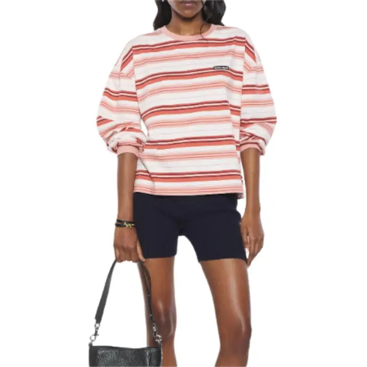 Maison Kitsune Striped Cotton Sweatshirt-2