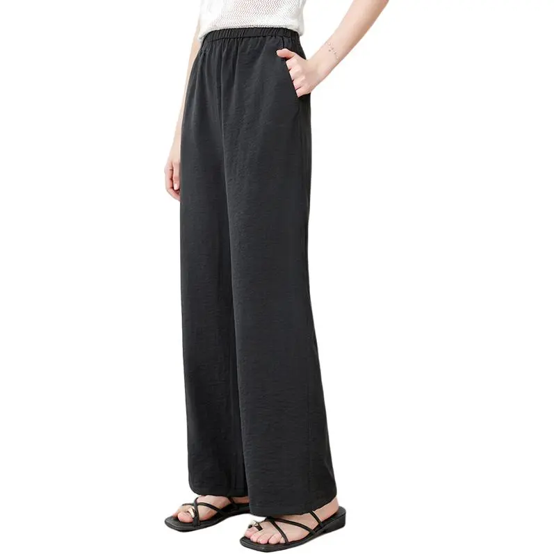 Yi Mengyuan Silk Casual Pants Women's-2