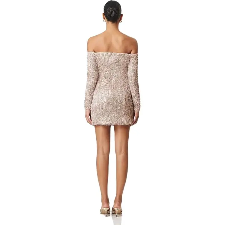 ELLIATTCOLLECTIVE Long Sleeved Dresses Women's Gold-0