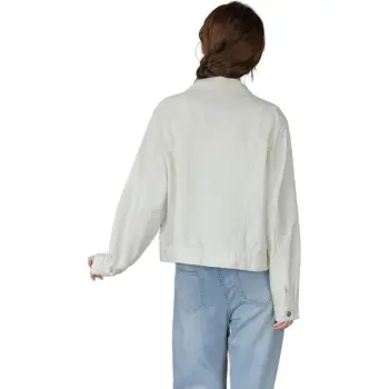 Mu Xiao Xin Denim Jacket Women's Ecru