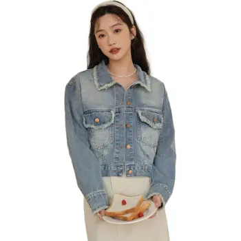 Mu Xiao Xin Denim Jacket Women's Blue