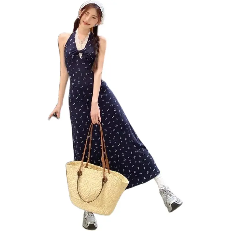 GOSO Sleeveless Dresses Women's Navy Blue-1