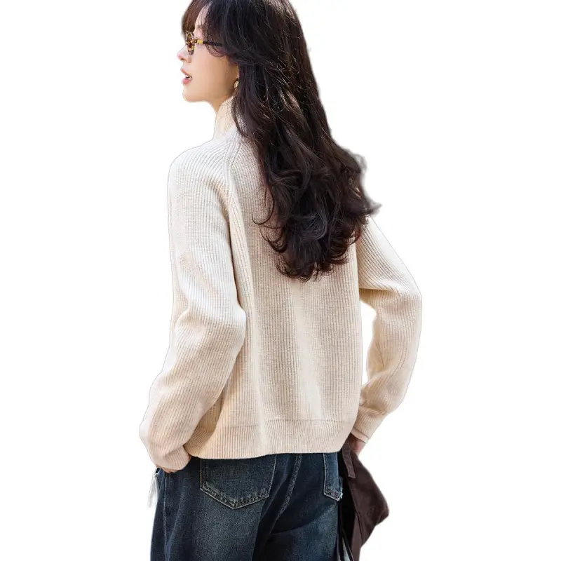 Mo Han Yi Mei Knitwear Women's Ecru-3