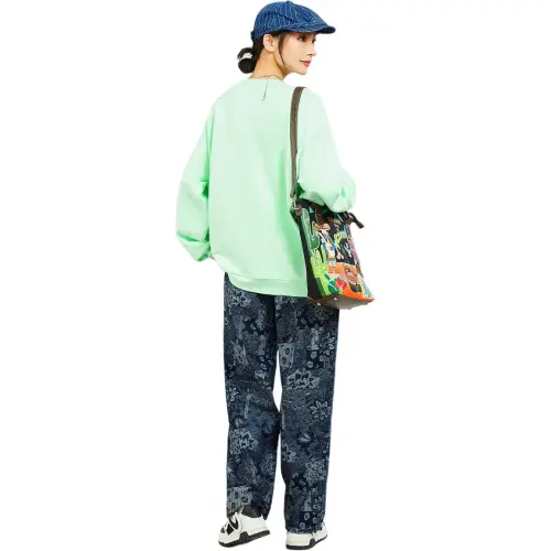 MUGUOGUOMU Spring Fall Sweatshirt Loose Fit Women's