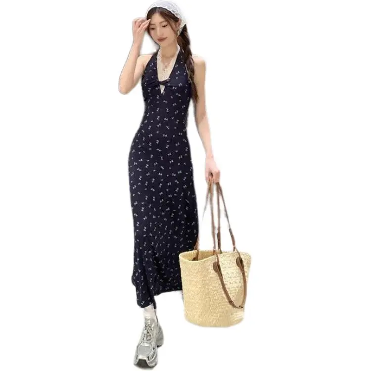 GOSO Sleeveless Dresses Women's Navy Blue-2