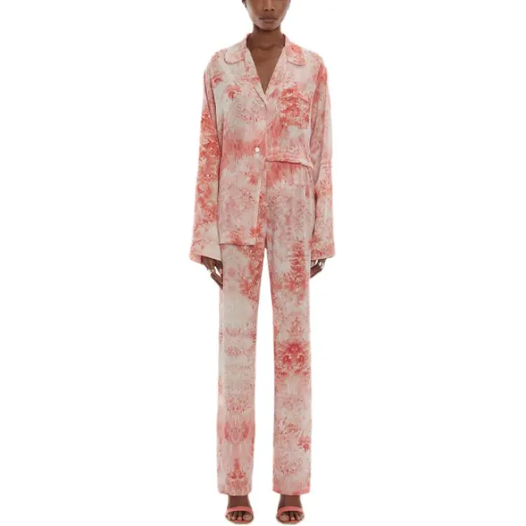 Alexander McQueen Pajama Pants Women's Coral-1
