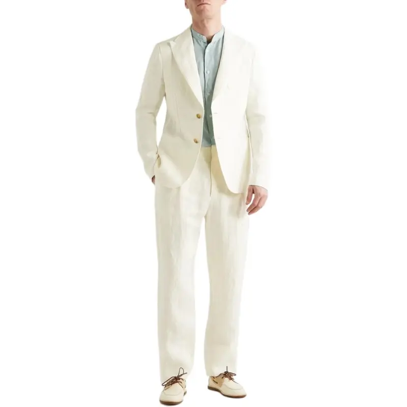 GIORGIO ARMANI Suit Trousers Men White-1