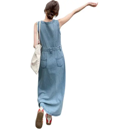 TEME Sleeveless Dress Women's Denim