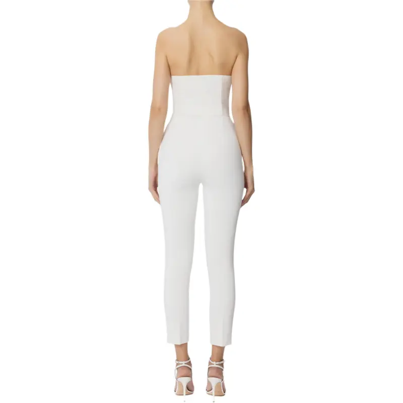 Elisabetta Franchi Bow detailing Crepe Jumpsuit-1