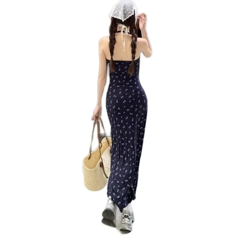 GOSO Sleeveless Dresses Women's Navy Blue-3