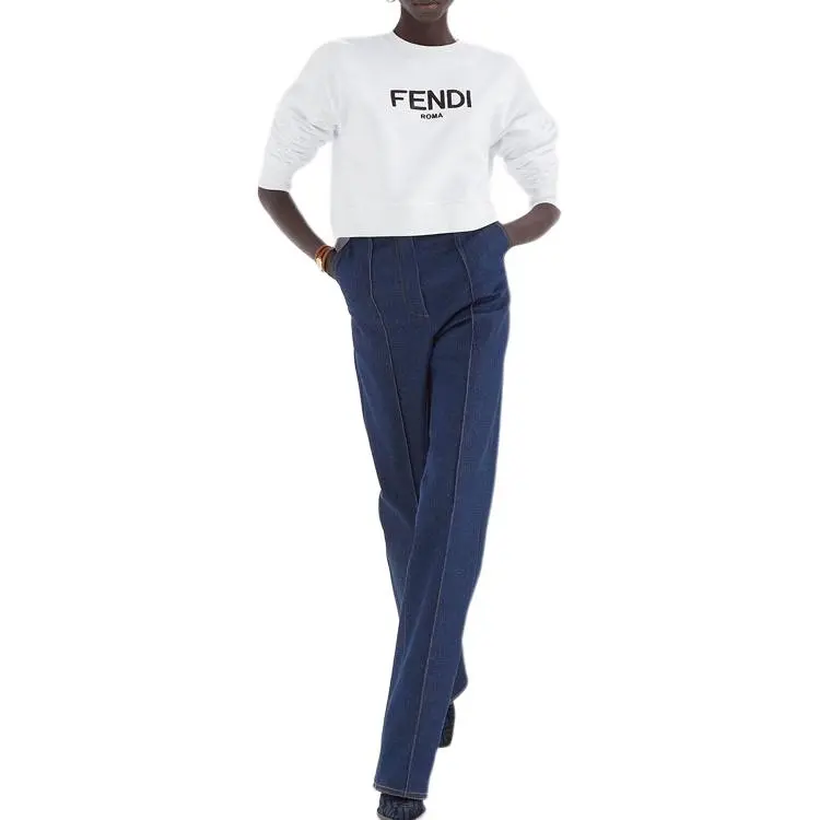 FENDI SS23 Sweatshirt Women's White-2