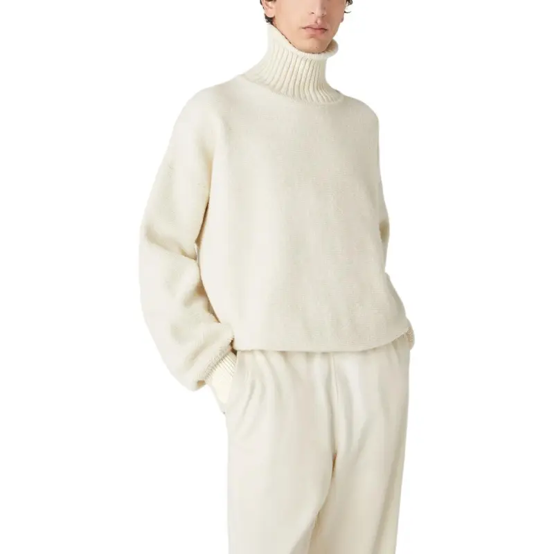 Loro Piana Cocooning FW24 Sweater Men's Cream Almond-4