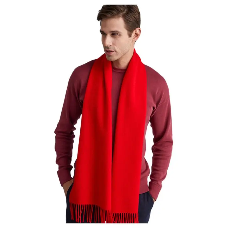 H YXIANG Cashmere Scarves Men's-7