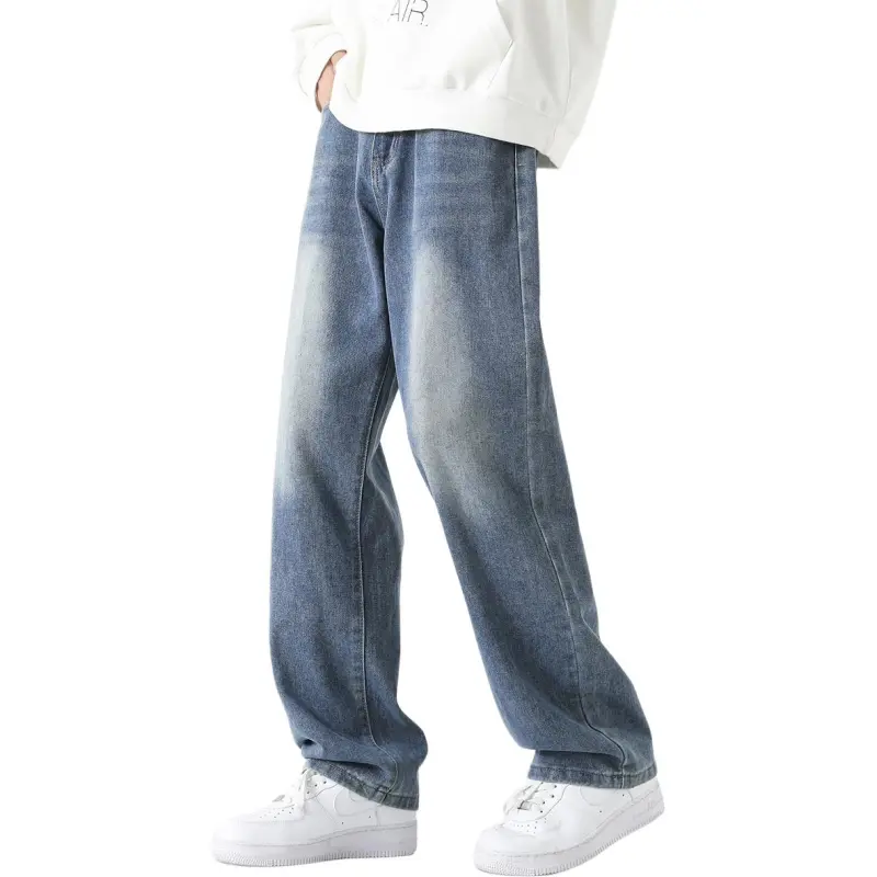 AMBER LIGHT Jeans Unisex Washed Blue-2