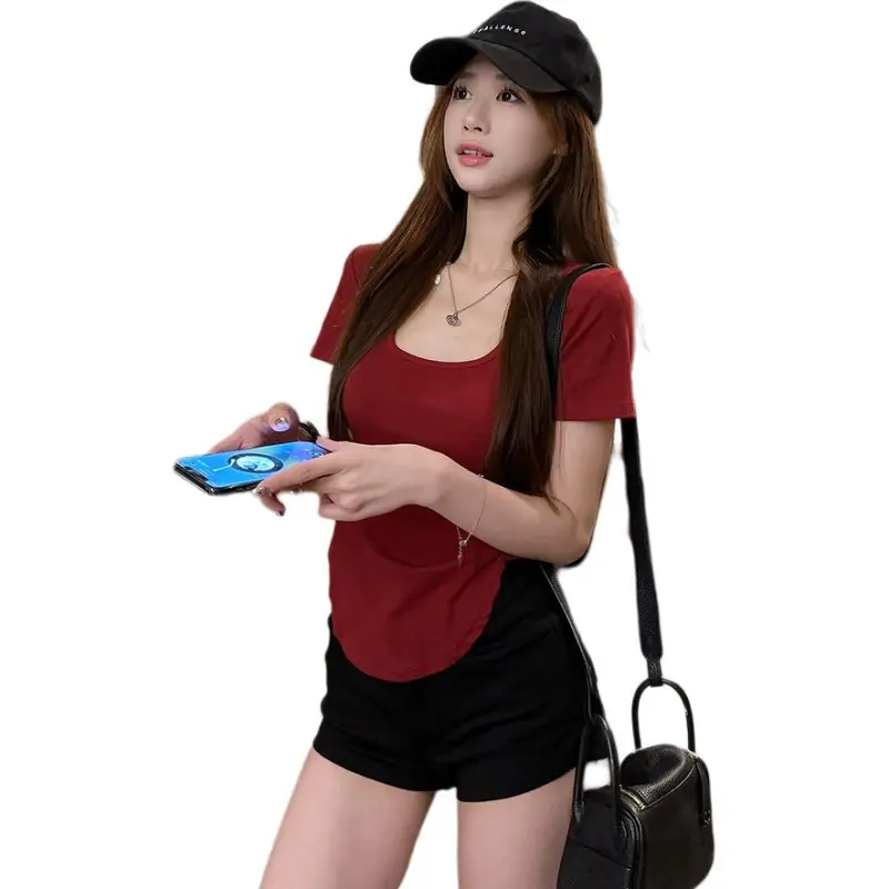 Mu Xiao Xin Set in Sleeve T Shirt Women's-6