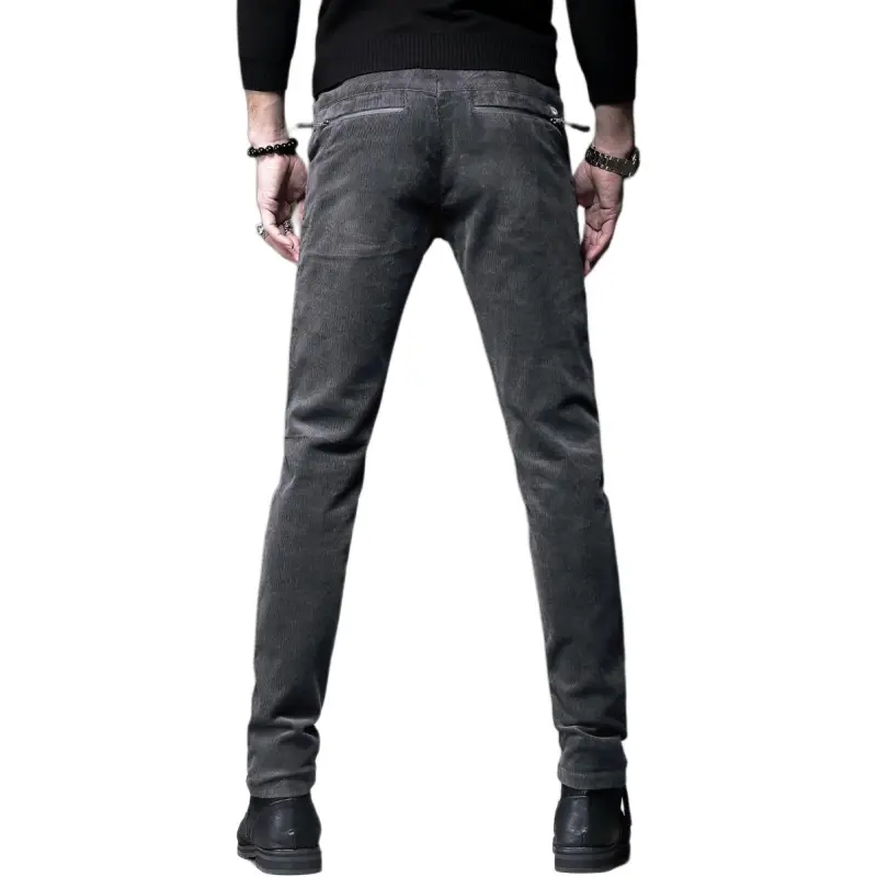 Devanro Casual Pants Men's Gray-1