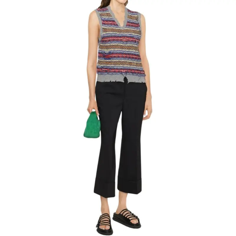 DSQUARED2 Cropped Flare Trousers-4