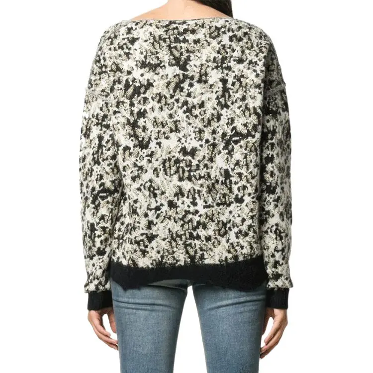 SAINT LAURENT Leopard Print Knit Sweater-3