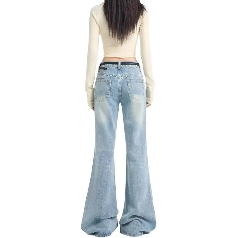 ADOONGA Jeans Women's Light Blue-1