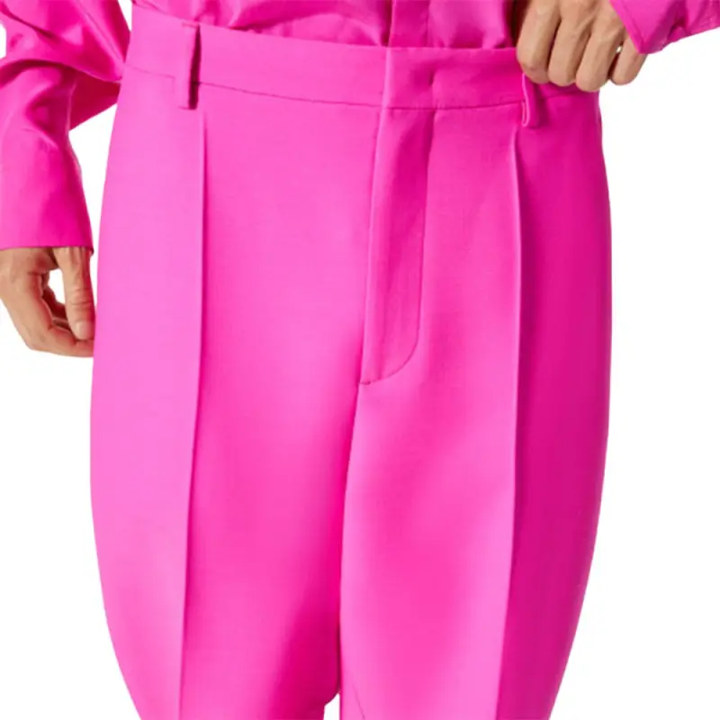 Valentino Pink Pp Collection FW22 Casual Pants Men's Purple-4