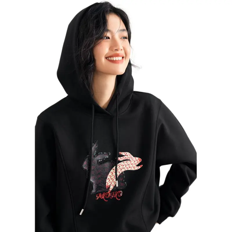 Mo Han Yi Mei Sweatshirt Women's Black-5